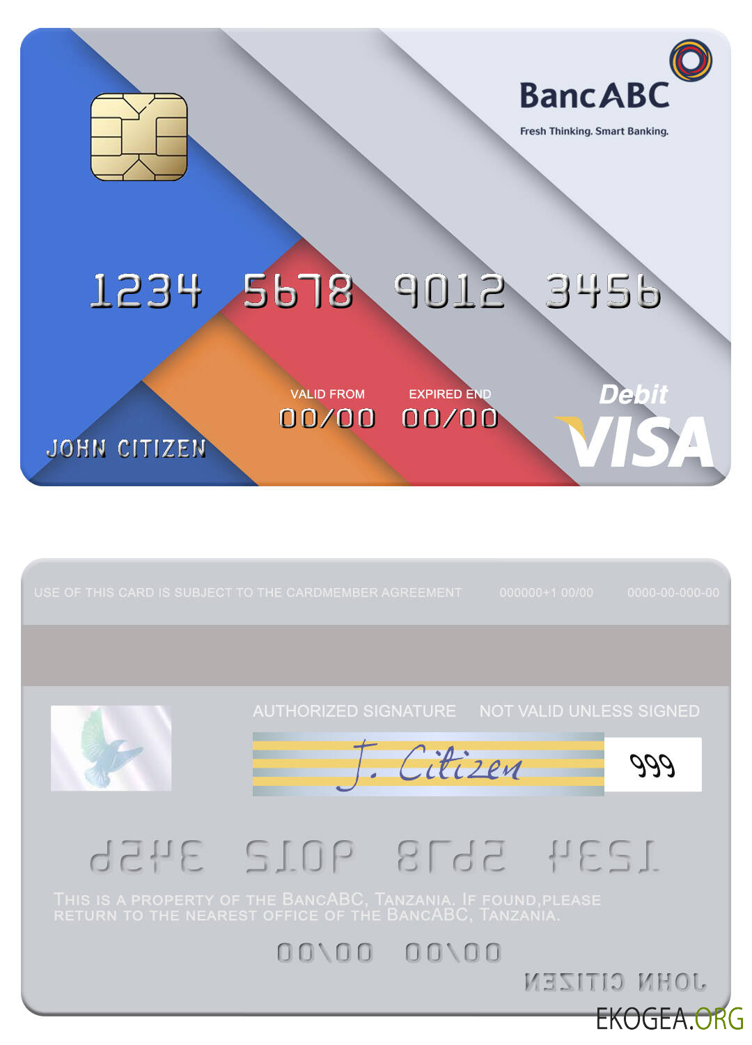 Carte de débit Visa BancABC Tanzanie